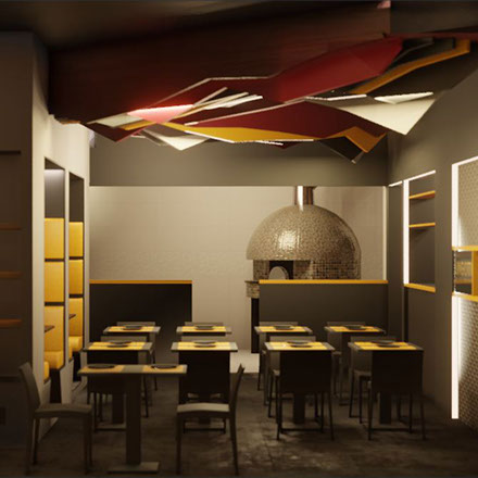 pizzeria EXTREMIS - via del Casale Rocchi, Roma - 2022 - Comm. Mattia Lattanzio, Giovanni Giglio, Edoardo Cicchinelli - LINGOTTI - Ethical Food