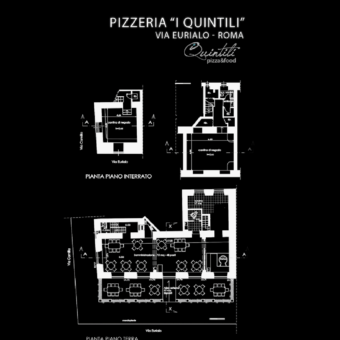 pizzeria " I QUINTILI " - via Eurialo 7, Roma - 2019