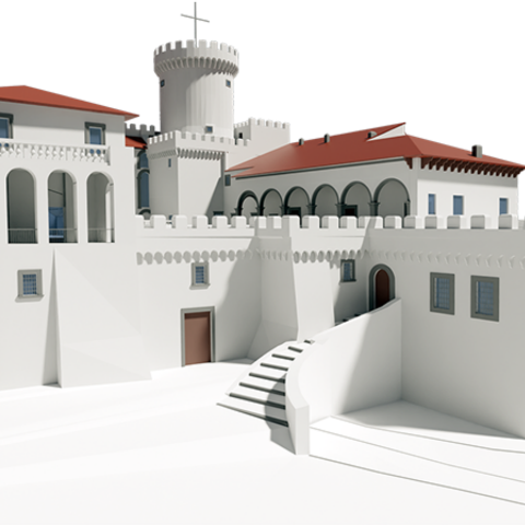 Modello 3D - Castello Ducale Orsini - Fiano Romano - Committente Comune di Fiano Romano - 2022