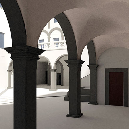 Modello 3D - Castello Ducale Orsini - Fiano Romano - Committente Comune di Fiano Romano - 2022