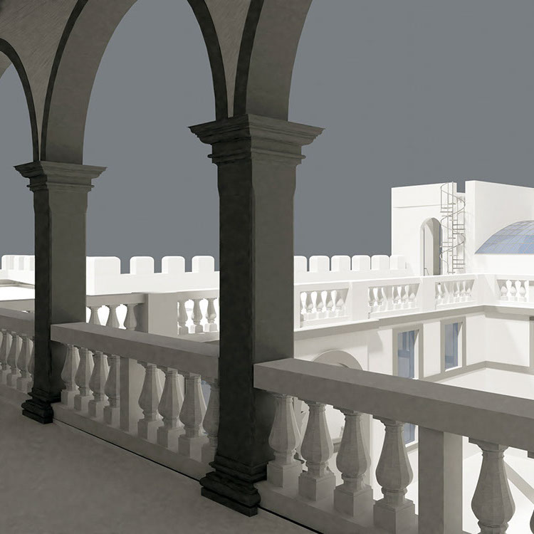 Modello 3D - Castello Ducale Orsini - Fiano Romano - Committente Comune di Fiano Romano - 2022