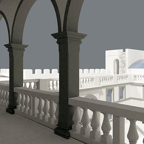 Modello 3D - Castello Ducale Orsini - Fiano Romano - Committente Comune di Fiano Romano - 2022