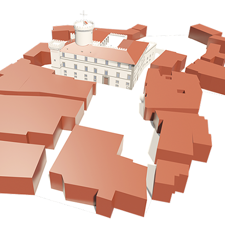 Modello 3D - Castello Ducale Orsini - Fiano Romano - Committente Comune di Fiano Romano - 2022